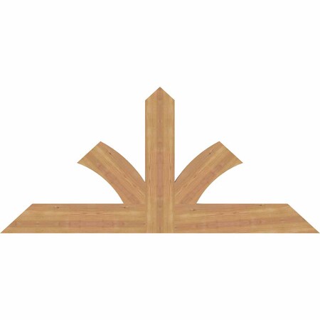 Ekena Millwork Richland Timber Gable Bracket, Western Red Cedar, 60"W x 27"H x 1 1/2"D x 5 1/2"F, 11/12 Pitch GBW060X27X0206RIC00SWR